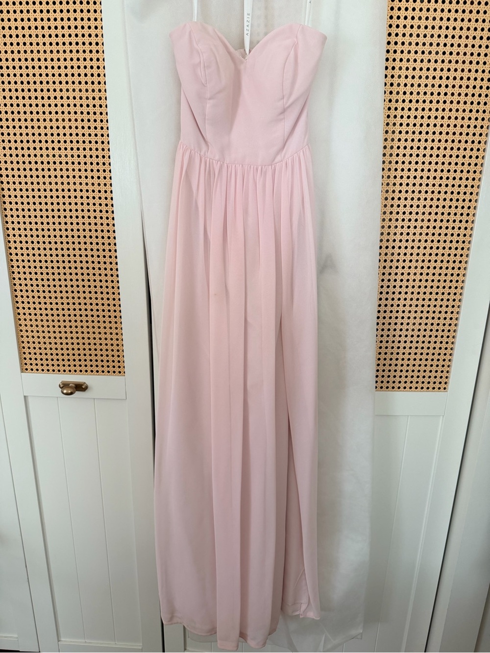 Azazie strapless dress